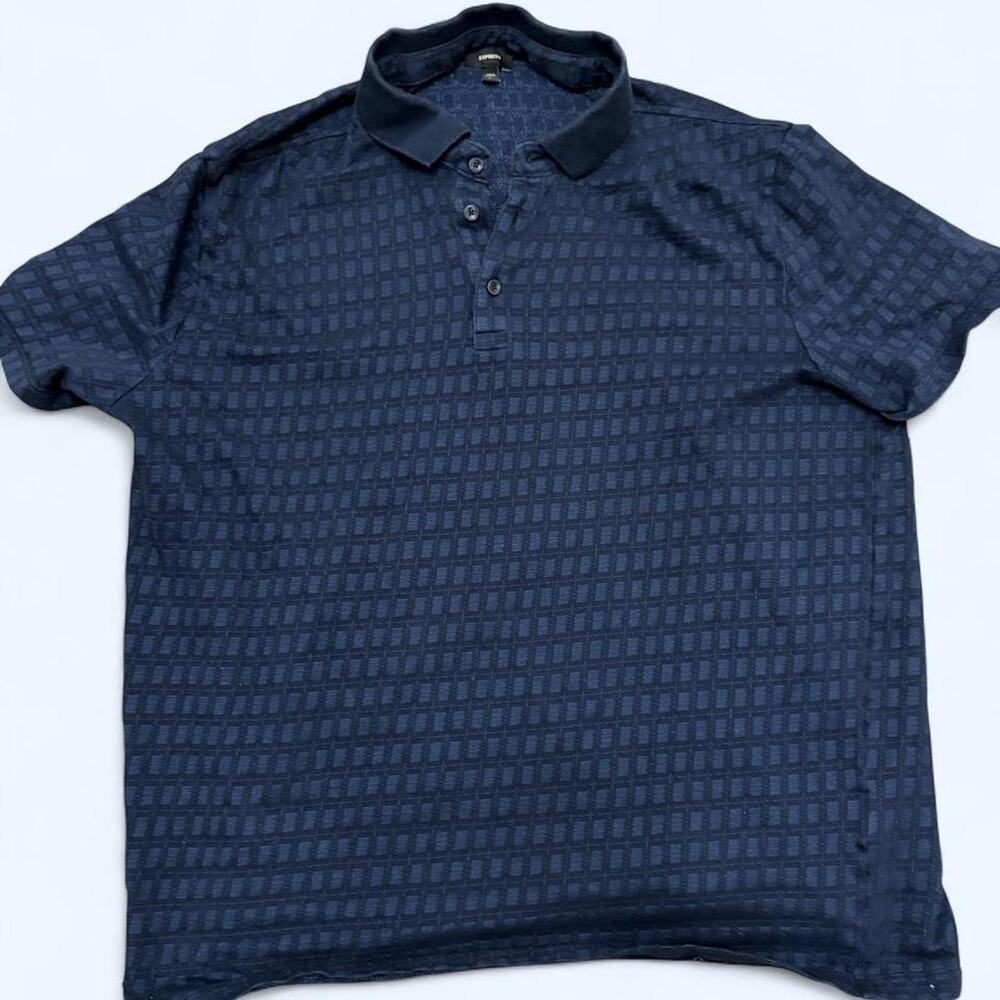 Navy blue express polo shirt